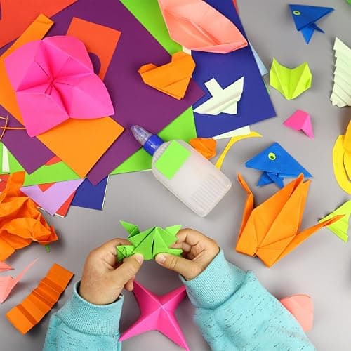 SiluFlorid 300 Sheets Origami Paper, 25 Colors Origami Paper 6x6, Double Sided Color 6" Square Oragami Paper for Scrapbook Decor, Folding Crafts Kids DIY School Arts Crafts thumbnail 5