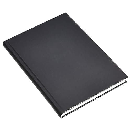 Amazon Basics Professional Hardcover Writing Journal for Journaling and Note Taking, Sturdy, Perforated Pages, 10.5 x 7.5 inches, Black, 2-Pack thumbnail 4