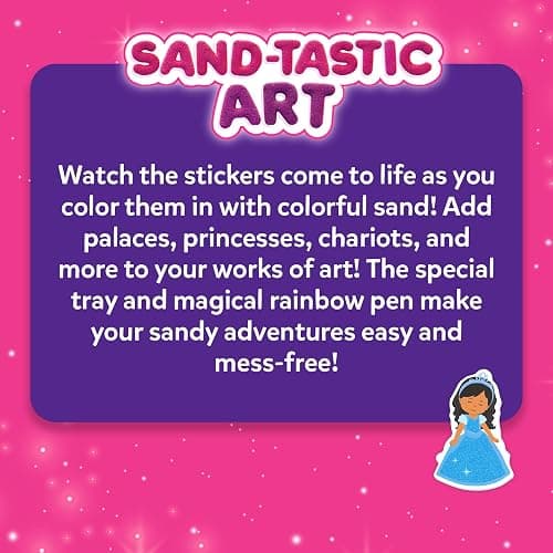 Skillmatics Sand Art Activity - Mess-Controlled DIY Unicorn & Princess Craft Kit with 50+ Colorful Stickers, Creative & Fun Hands-On Activity, Christmas Gifts for Ages 4, 5, 6, 7, 8, 9, 10 thumbnail 9