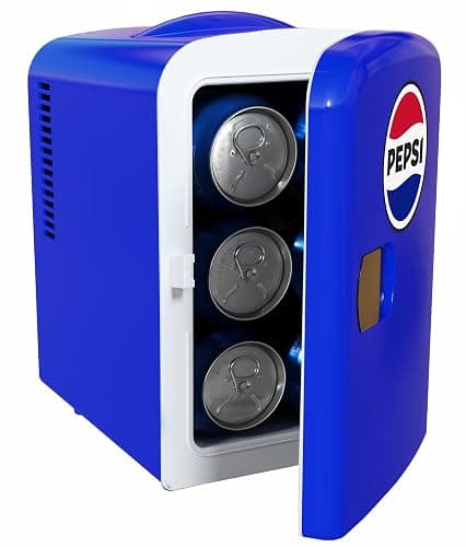 CURTIS Pepsi 6-can Mini Fridge, BLUE, 4 liters thumbnail 4