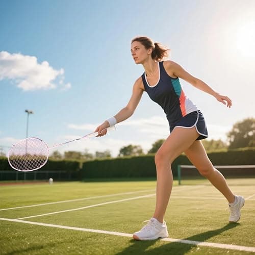 Badminton SchläGer Profi，Badminton SchläGer,Professionelle Ausbildung Unterhaltung Federball Set Mit 82 Gramm Kohlefaser,Bestehend Aus 2 Raketten,2BäLlen Und 1 Tasche(Fd01) thumbnail 6