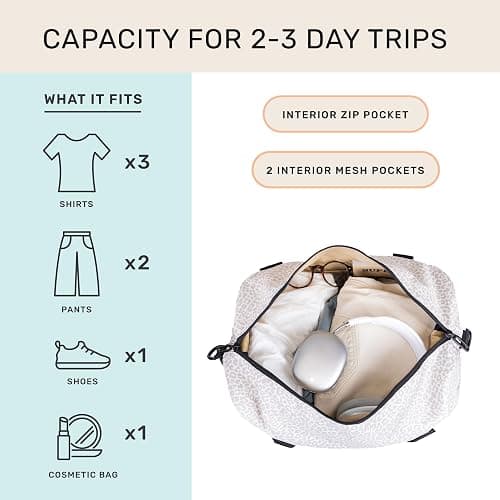Jadyn Lola Travel Bag, Weekender/Overnight Duffel, Gym Tote Bag for Women, Men thumbnail 2