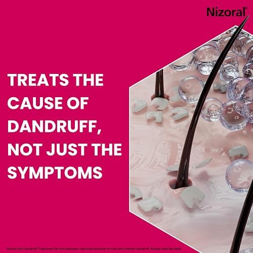 Nizoral Anti-Dandruff Treatment Shampoo with Ketoconazole, 1 x 60ml | Treats and prevents dandruff, clinically proven to control itchy & flaky scalps, soothes infammation thumbnail 3