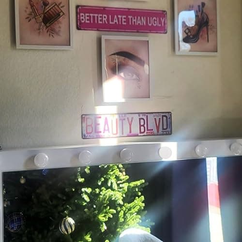 Vintage Beauty Blvd Wall Decor Street Signs Pink Room Metal Tin Signs Gife for Women Girl 16 x 4 Inches thumbnail 4