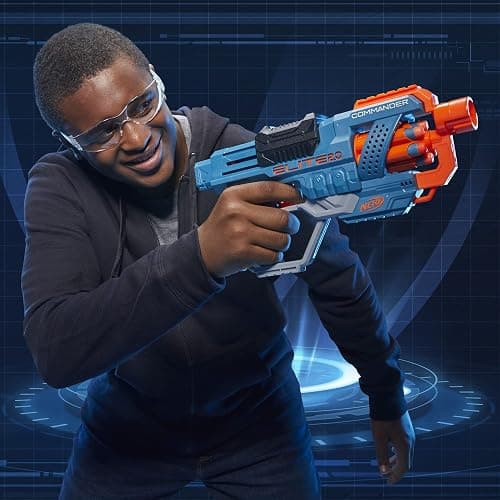 NERF Elite 2.0 Commander RD-6 Dart Blaster, 12 Darts, 6-Dart Rotating Drum, Outdoor Toys, Ages 8 and Up thumbnail 4