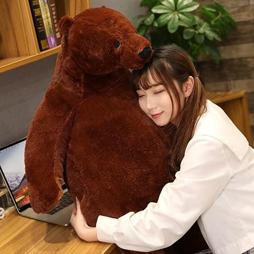Djungelskog Bear 39.3 Inch - Soft and Giant Bear - Huggable and Cuddly Plush Toy - Ideal Gift for Kid Boy,Girl&Girlfriend - Super Soft and Cuddly! (39.3in/100cm) thumbnail 5
