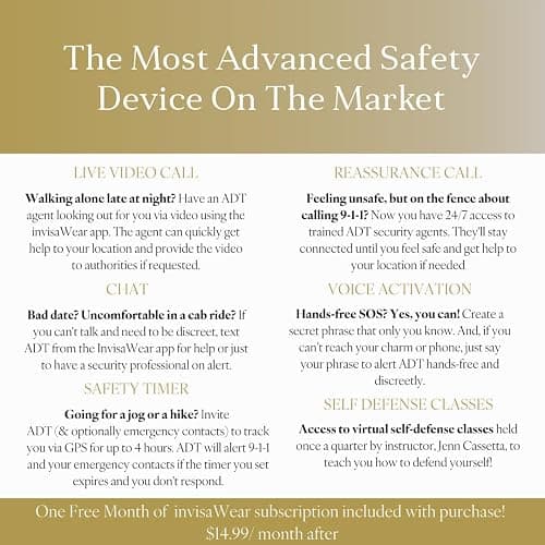 invisawear Smart Jewelry - Personal Safety Device - Keychain thumbnail 2