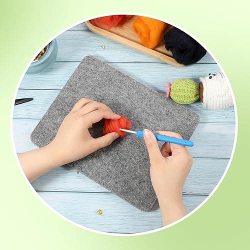 Needle Felting Pad, Grey Sponge Pad, 8×10 in Needle Felting Mat for Any Wool Felting Supplies thumbnail 4