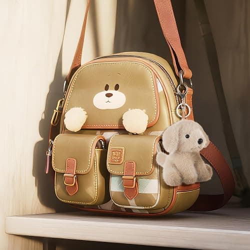 Apricot Lamb Plush Labrador Dog Puppy Stuffed Animal Soft Keychain for Kids Bag, Purse, Backpack, Handbag thumbnail 2