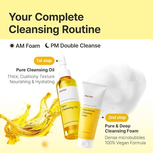 MANYO Pure & Deep Cleansing Foam, Facial Cleanser, for Double Cleansing, Pore Cleaner, Blackhead Remover, Acne Face Wash, Korean Skin Care, 6.7 fl oz (200ml) thumbnail 8