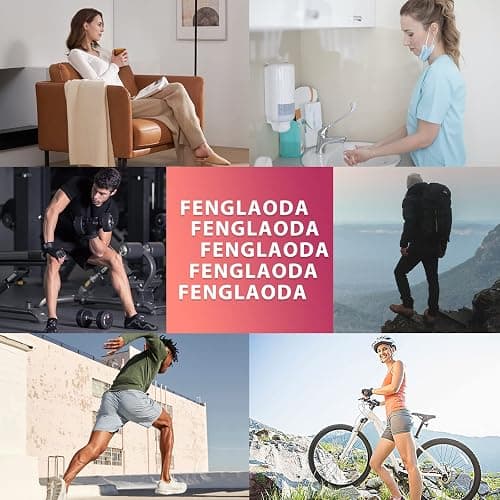 fenglaoda Compression Socks Women Men 6 Pairs, Knee High Best Support Circulation Socks for Running, Travel, Flight, Nurse thumbnail 5