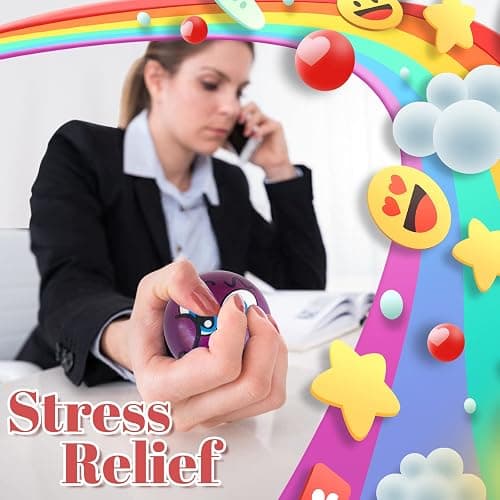 30 Pcs Face Stress Balls,2.5 Inch Funny Face Squeeze Balls,Emotion Squeeze Foam Balls,Foam Soft PU Balls for Hand Wrist Stress Reliefs Finger Exercise thumbnail 5