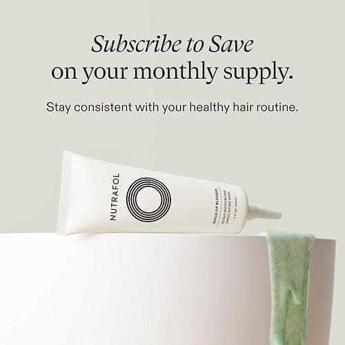 Nutrafol Exfoliating Scalp Mask, Eliminates Product Build-up and Oil for Healthier Hair and Scalp, Physician-formulated for Thinning Hair, Color and Extension Safe - 4 Fl Oz Bottle thumbnail 7