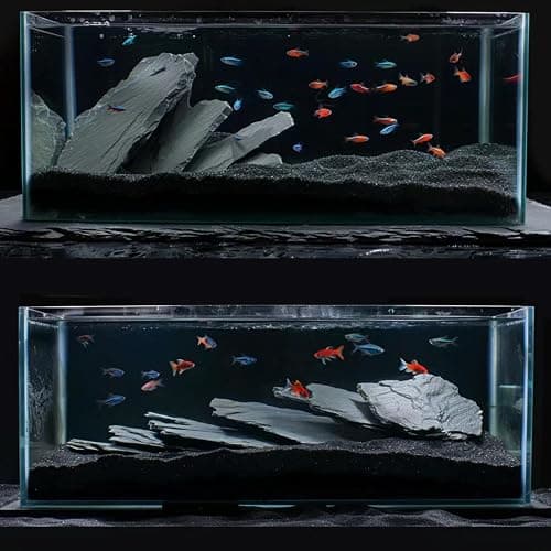 Unocho Natural Slate Stone Reptile Basking Platform Rock 10lb Fish Tank Rocks for Aquascaping Terrarium Decoration&Reptile Habitats Tortoise Enclosures(2-6 inches) thumbnail 8