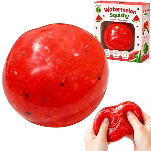 Slushy Watermelon Squishy, Watermelon Fruit Slush Stress Ball for Adults (1 PCS) - Image 1