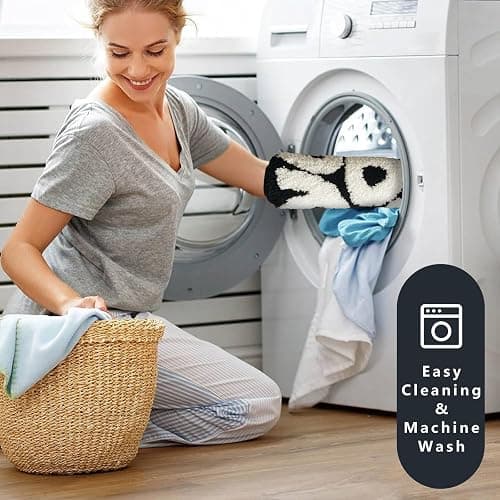 TWWDE AUG You Look Good Bath Rug, Fun Bathroom Rug,Black Bathroom Rugs Cool Rugs for Bedroom Non Slip Microfiber Plush Cool Mat for Bedroom Washable Absorbent for Bathtub 21"x25" thumbnail 6