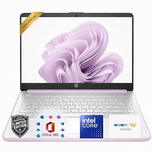 HP Everyday Slim Laptop • Microsoft Office 365 Included • Intel N150 CPU • 128GB SSD • Long Battery Lifes • Copilot AI • Windows 11 • Honey Lavender - Image 1