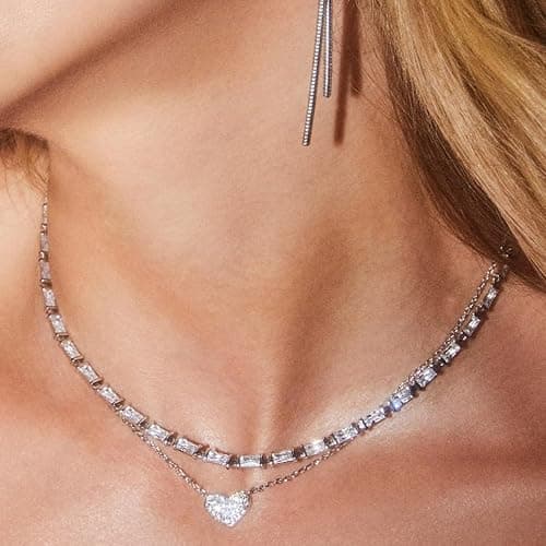 Kendra Scott Ari Pave Crystal Heart Necklace, Fashion Jewelry For Women thumbnail 3