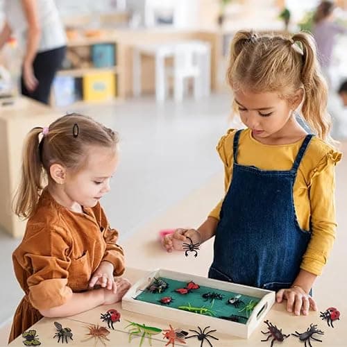 YZXODN 102 Pack Mini Bug Toys, Realistic Insect Toys Figures for Kids,Fake Plastic Bugs for Education Themed Insect Party, Classroom Reward, Gardening Decoration thumbnail 7