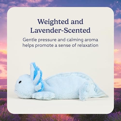warmies Microwavable & Weighted Stuffed Animals, Blue Axolotl - Heated Stuffed Animal Plushie for Warmth & Comfort - Cute Soft Plush Toys for Adults & Children (Boys, Girls, Babies & Toddlers) thumbnail 3