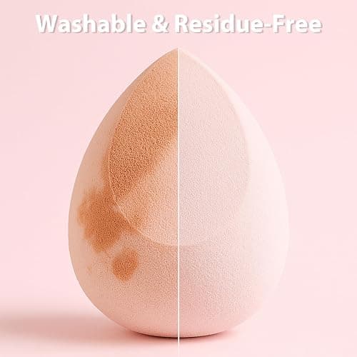 Makeup Sponge Set Foonbe Blender Sponges 7 Pcs for Liquid, Cream, and Powder, Latex Free, Multi colored Beauty Sponges with 1 Mini Sponge, Vegan & Cruelty-Free thumbnail 4
