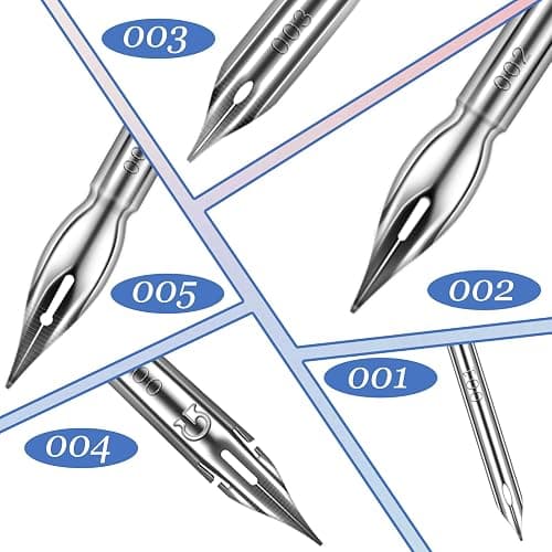 ZEYIYER 11 Pcs Dip Pens, G Pen Ink Nibs, Wooden Drawing Pen Holder with Stainless Steel Dip Pens for Comic, Drawing, Writing, Calligraphy thumbnail 3