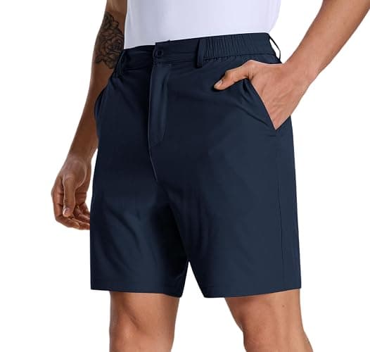 Zalify Mens Golf Dress Casual Shorts 7" 9" Lightweight Stretch with 4 Pockets Breathable Work Shorts - Image 1