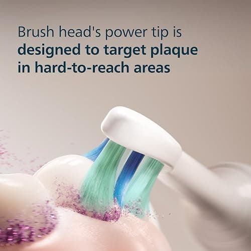 Philips Sonicare C2 Plaque Control - Genuine Replacement Electric Toothbrush Heads, White, 3 Pack, HX9023/65 thumbnail 4