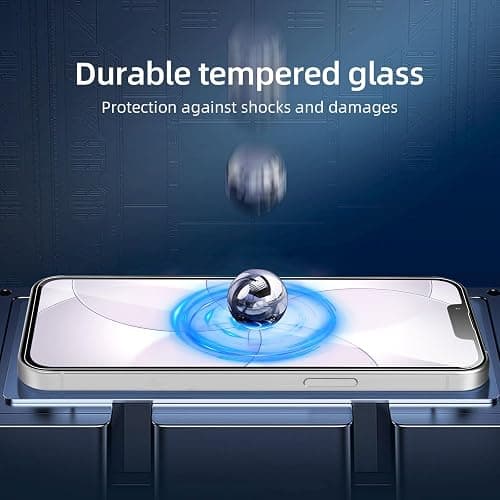 NEW'C for iPhone 17e Screen Protector Tempered Glass Scratch Resistant | 3 Pack, HD Clear, 6.1 Inches, 9H Hardness, Scratch Resistant, Bubble Free, Oleophobic, Touch Sensitive thumbnail 7