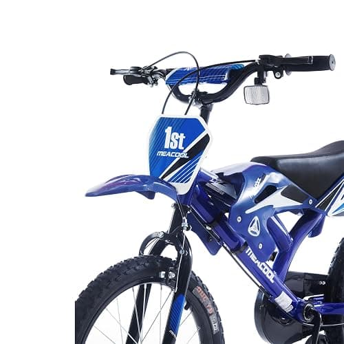 BSTSEL 16" 18" Kids Bicycle Moto Motorcross Bike with Removable Stabilisers Wheels for Boys&Girls Ages 5-10 Years Old Children 16/18 inch Motorcycle Bike Gift thumbnail 4
