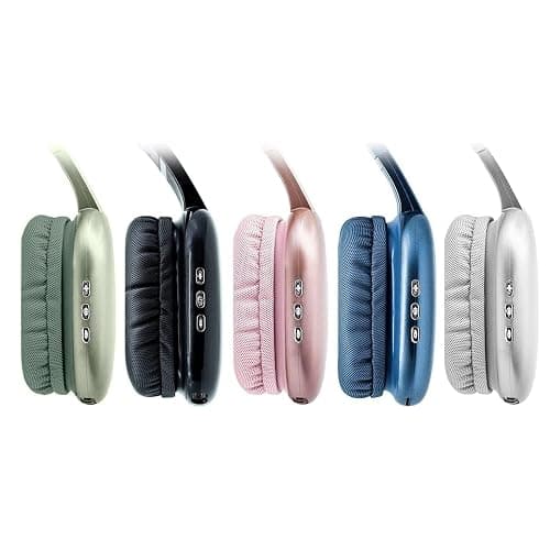 iJoy Ultra Wireless Headphones with Microphone- Rechargeable Over Ear Wireless Bluetooth Headphones with 10Hr Playtime, SD Slot, Backup Wire- Soft Cushion Wireless Headset with Mic (Green) thumbnail 6