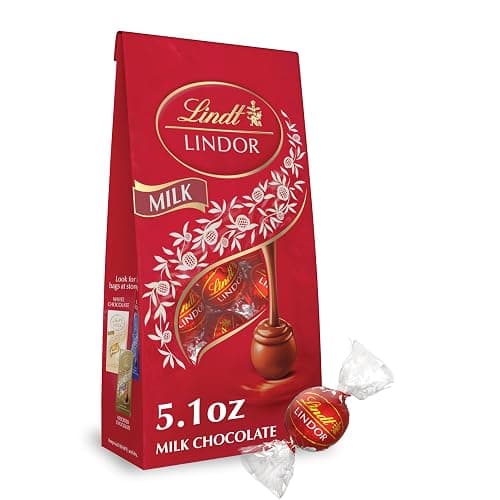 Lindt, Milk Chocolate Candy Truffles, Milk Chocolate with Smooth, Melting Truffle Center, 5.1 Ounce - Image 1