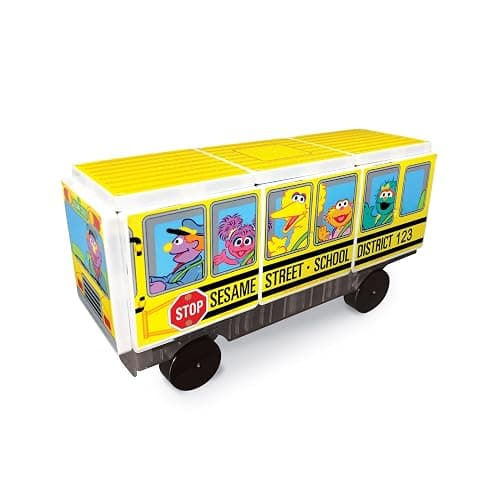 CreateOn “Sesame Street” Toy, Magnetic Kids’ Building Toys from “Sesame Street” Books, School Bus Magnet Tiles, Educational Toys for Ages 3+, 15 Pieces thumbnail 6