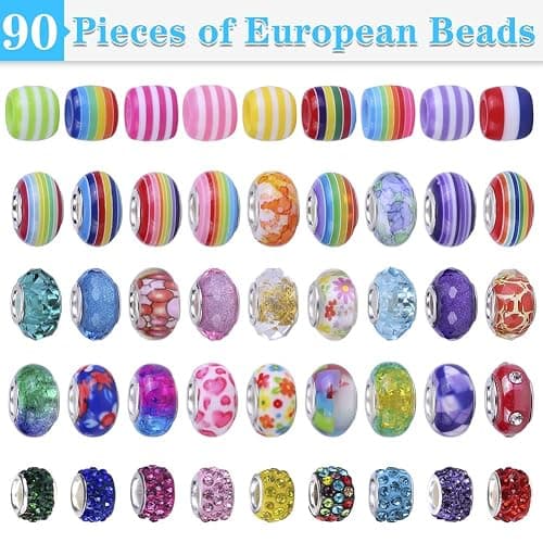 AIPRIDY 150 Pieces Charm Bracelet Making Kit,Unicorn Mermaid Crafts Gifts Set Can Inspires Imagination and Creativity,Jewelry Making Kit Perfect Gifts for Girls 5-12 Years Old (150 Pieces) thumbnail 2