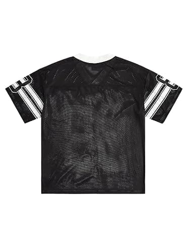SOLY HUX Mens Jersey Y2k Baggy Shirts Graphic Tees Oversized V Neck Tshirts Summer Tops thumbnail 2