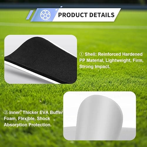 Motspo Soccer Extra Mini Shin Guards for Toddler Kids Youth and Adults - Ultra Miniature Shin Guards Soccer - Extra Small Shin Pads So Light and Comfortable thumbnail 4