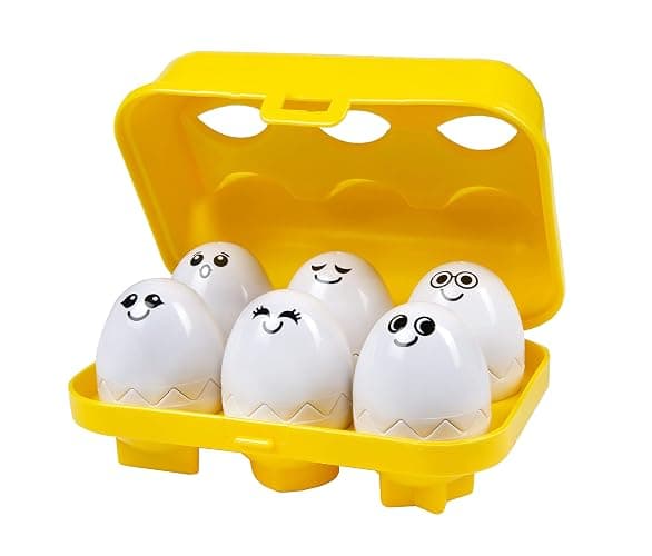 Kidoozie - Peek 'N Peep Eggs - Baby Match Up Toy with Lights and Music | Crack open the surprises - match, peek and press for lights and music that reward curious little explorers, Ages 6+ Months thumbnail 3