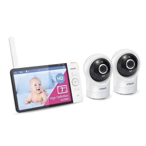 VTech RM7764-2HD Smart WiFi 2 Camera BabyMonitor, 360° Pan&Tilt, 10X Zoom, 7” HD Display & NightVision, Soothing Sounds, 2-Way Talk, Temperature & Motion Detection thumbnail 13