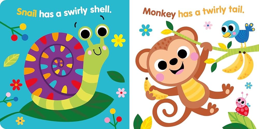 Tiny Touch: Animals - Tiny Touches for Tiny Hands - Colorful and Textured Board Book for Toddlers, Ages 6+ Months - Fun Introduction to Colors and Animals thumbnail 7