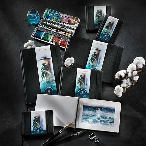 Hahnemuhle Watercolor Book, 100% Cotton, Cold Press 250gsm, A6 Portrait (10625350) - A6 - Portrait Format thumbnail 4