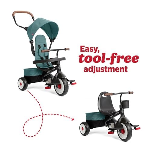 Radio Flyer City Stroll 'N Trike, Teal thumbnail 4
