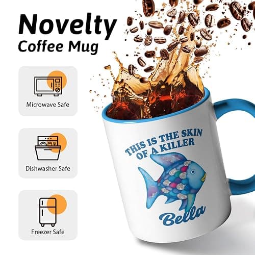 XKZGSZB This Is The Skin Of A Killer Bella, Funny Office Home Ceramic Coffee Mug Tea Cup, Movie fans Vampire Romance Fan Mug, Gifts for Men Women Friend Bestie Coworker Boss, Movie Fans Gifts thumbnail 3