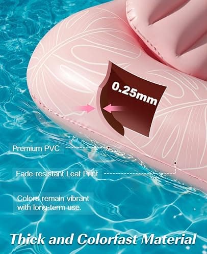HeySplash Inflatable Tanning Pool Lounger Float, Suntan Tub for Adults, Blow Up Sunbathing Pool with Integrated Pillow and Cup Holder, Heavy Duty Tanning Bed for Backyard Lake Beach thumbnail 4