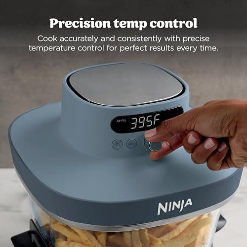 Ninja Crispi Pro 6-in-1 Glass Air Fryer | 6qt & 2.5qt Glass Containers with Storage Lids | Non-Toxic | Meal Prep, Microwave, Freezer & Dishwasher Safe | Air Fry, Bake & More | Cyberspace | AS101CY thumbnail 5