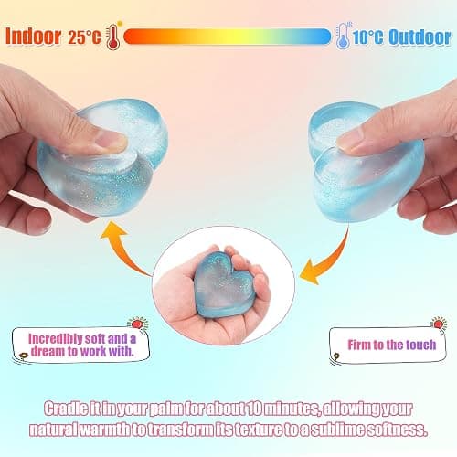 saquuiui 2-Pack Stress Cube Set: Quiet Squishy Toys for Anxiety Relief & Improve Focus, Durable, Sensory Squeeze Blocks for Adult Kid in Classroom Office Home Car (2” Wide, Blue & Pink) thumbnail 5