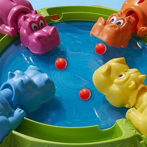 Hungry Hungry Hippos Game for Preschoolers | Instant Marble Relaunch, Easy Set-Up & Storage| Ages 4 and Up | 2 to 4 Players | Kids Games thumbnail 11