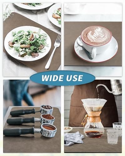 AMOAMI-Coffee Mat Hide Stain Rubber Backed Absorbent Dish Drying Mat for Kitchen Counter-Coffee Bar Accessories Fit Under Coffee Maker, Espresso Machine, Pot, Dish Rack Brown 1624 thumbnail 6