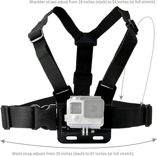 ACUVAR Chest Mount Strap Harness Chesty Body Mount Compatible with GoPro Hero 12, 11, 10, 9, 8, 7, 6, 5, 4, Session, 3+, 3, 2, 1, Max, Hero (2018), AKASO, DJI Osmo Action Cameras Microfiber Cloth thumbnail 2