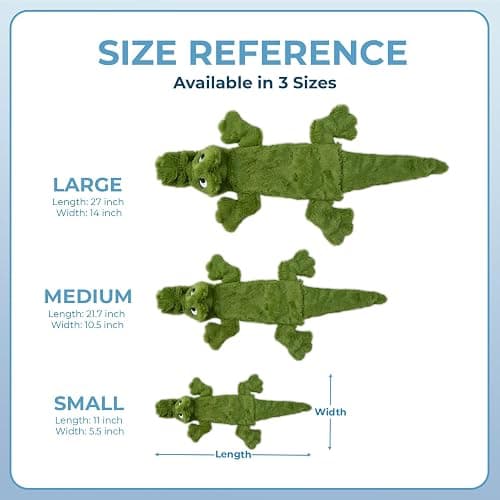 (1 Pack) Alligator dog toy thumbnail 5