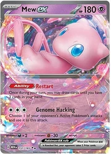 Pokemon - Mew ex 151/165 - Pokemon 151 - Double Rare - Single Card - Image 1